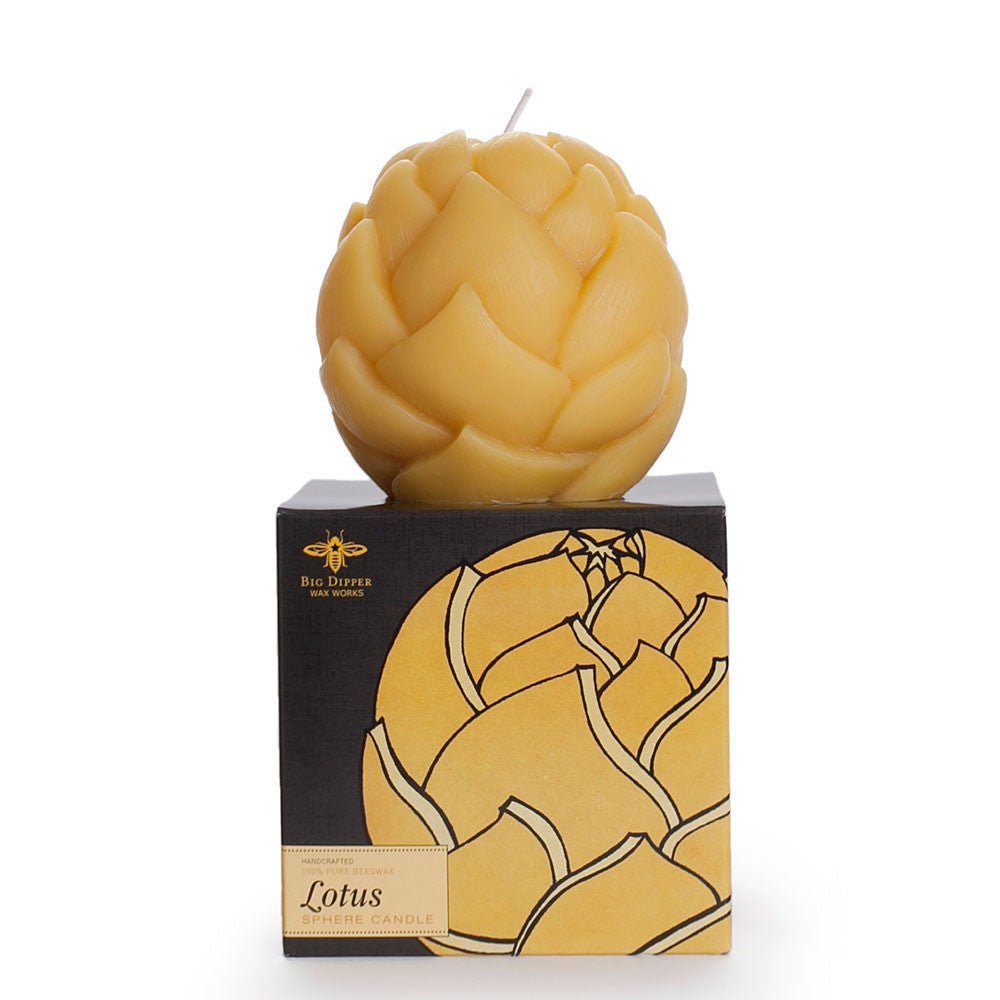 Beeswax Sphere Candles Lotus