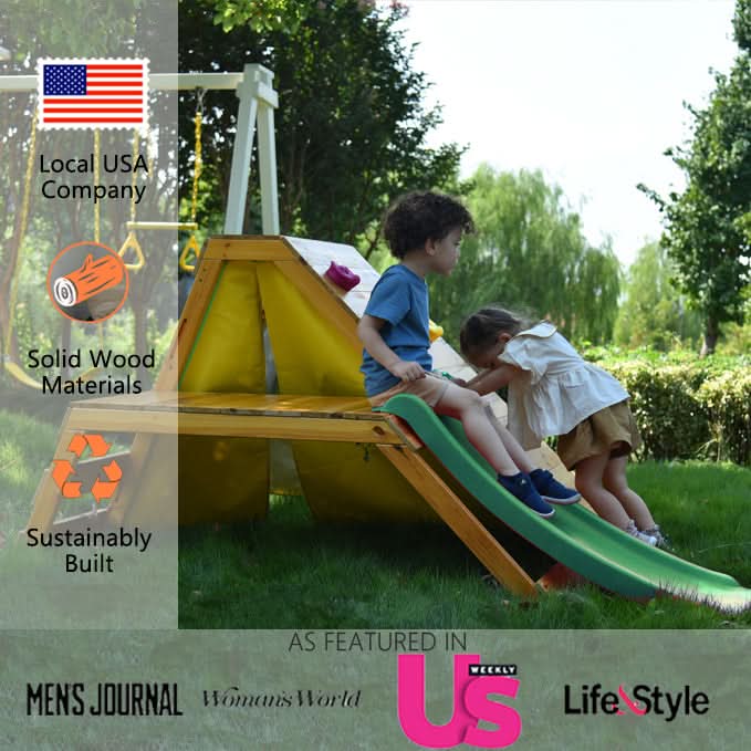 Palm 5-in-1 Indoor/Outdoor Playground Playset
