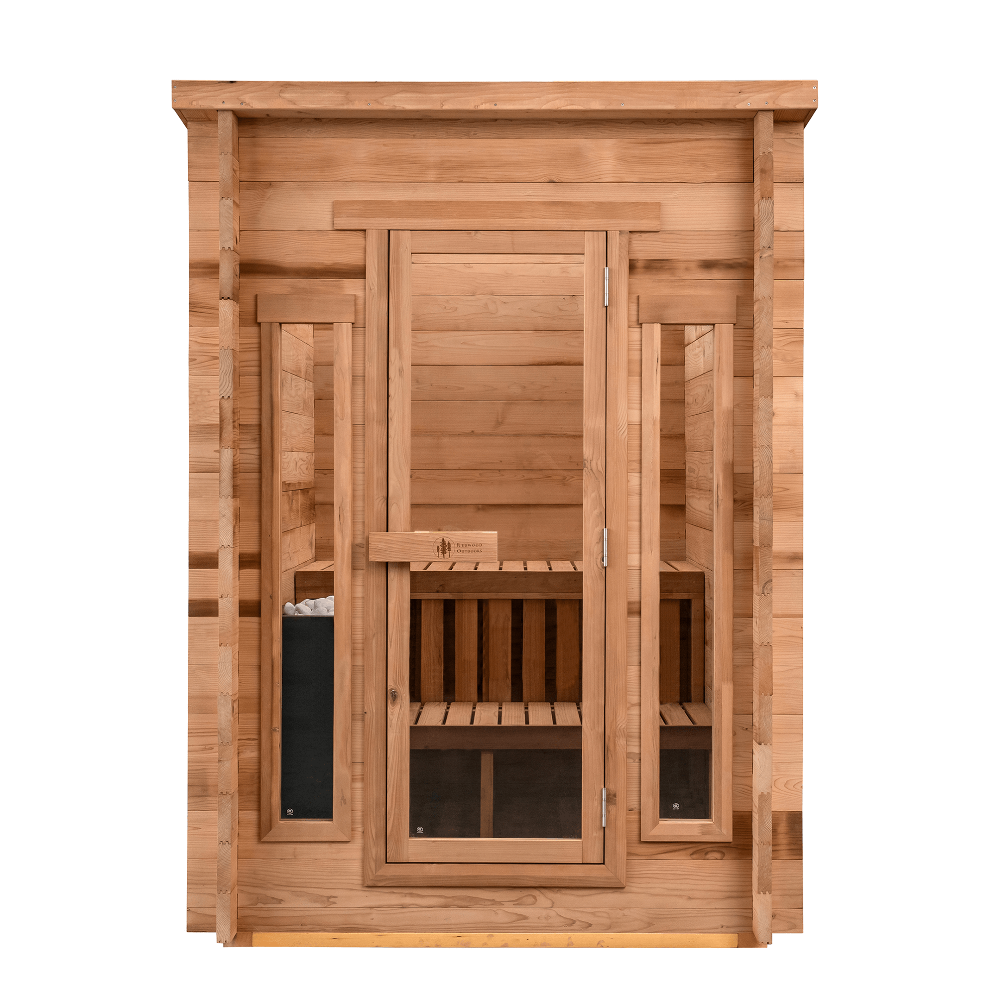 Cabin Outdoor Sauna - 4 Person w/ Harvia KIP 8kW Heater option3