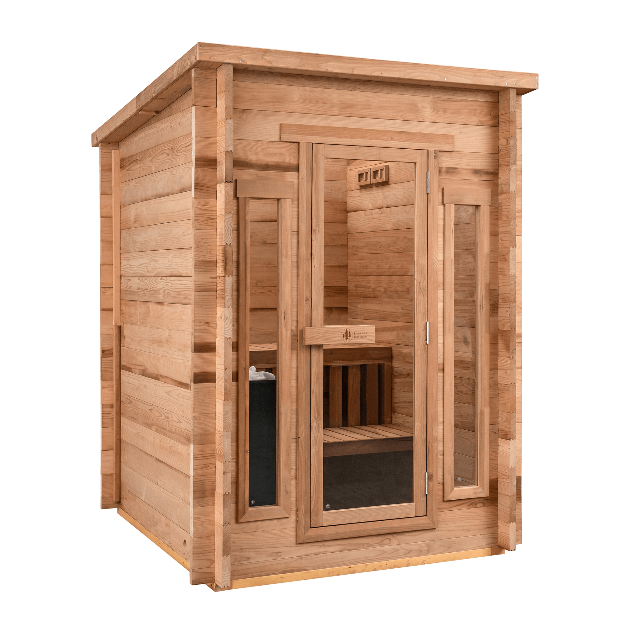 Cabin Outdoor Sauna - 4 Person w/ Harvia KIP 8kW Heater option3