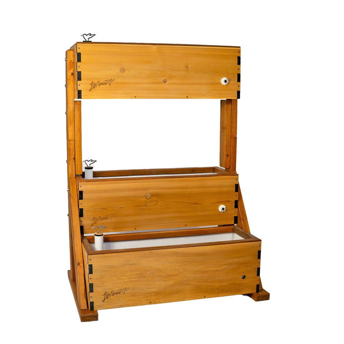 Canopy Self-Watering Vertical Cedar Planter Coastal