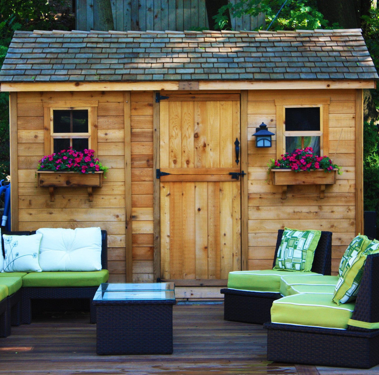 12' x 8' Western Red Cedar – Cabana Shed