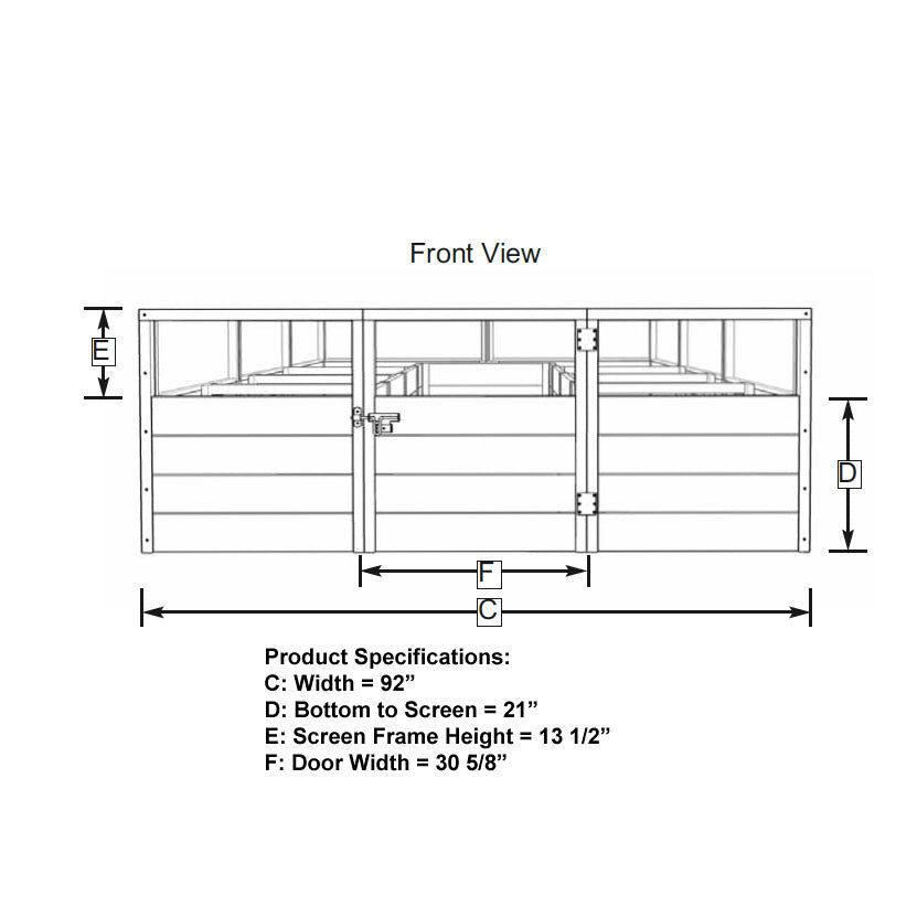 Cedar Complete Raised Garden Bed Kit - 8' x 12'