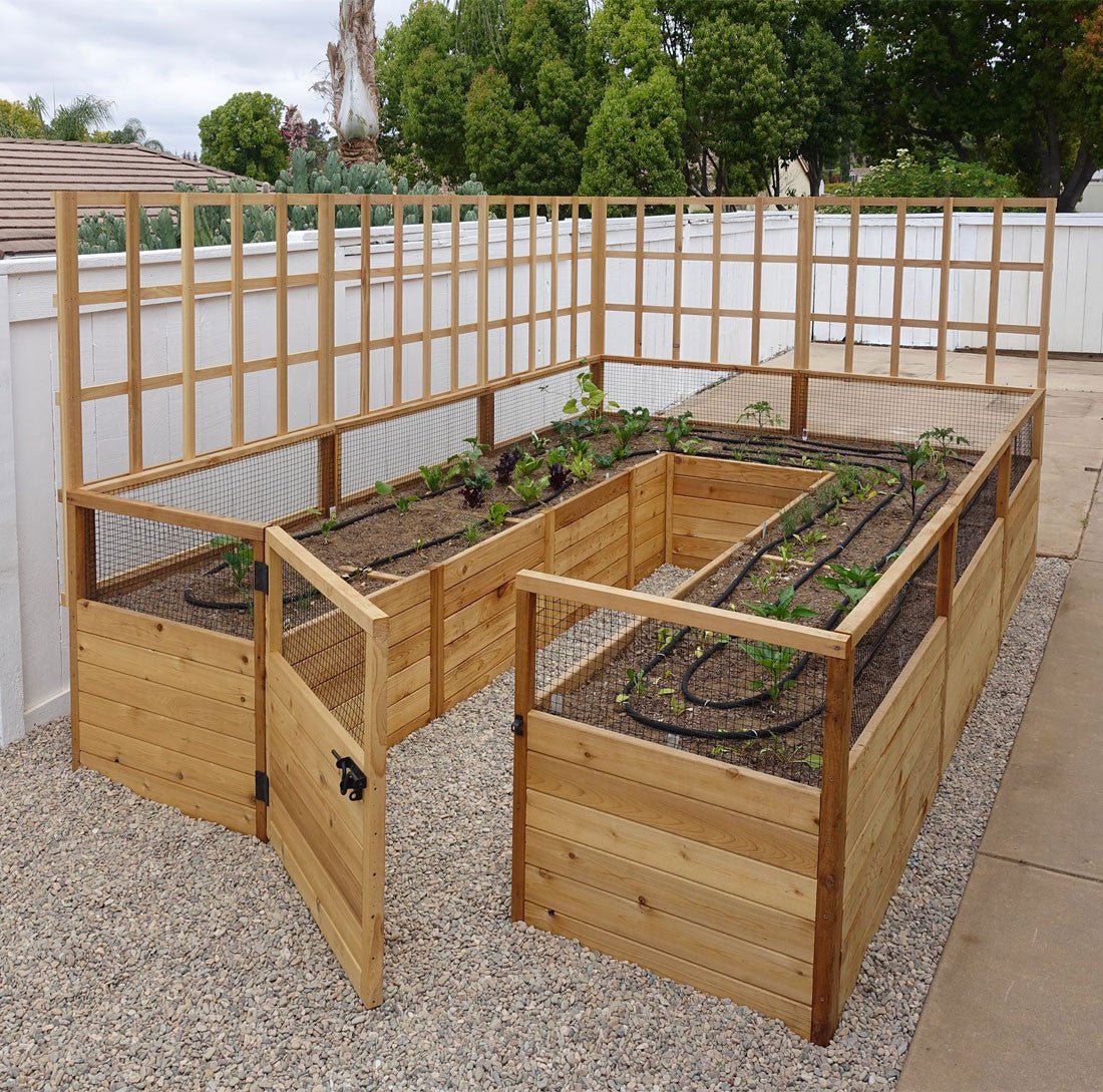 Cedar Complete Raised Garden Bed Kit - 8' x 16'