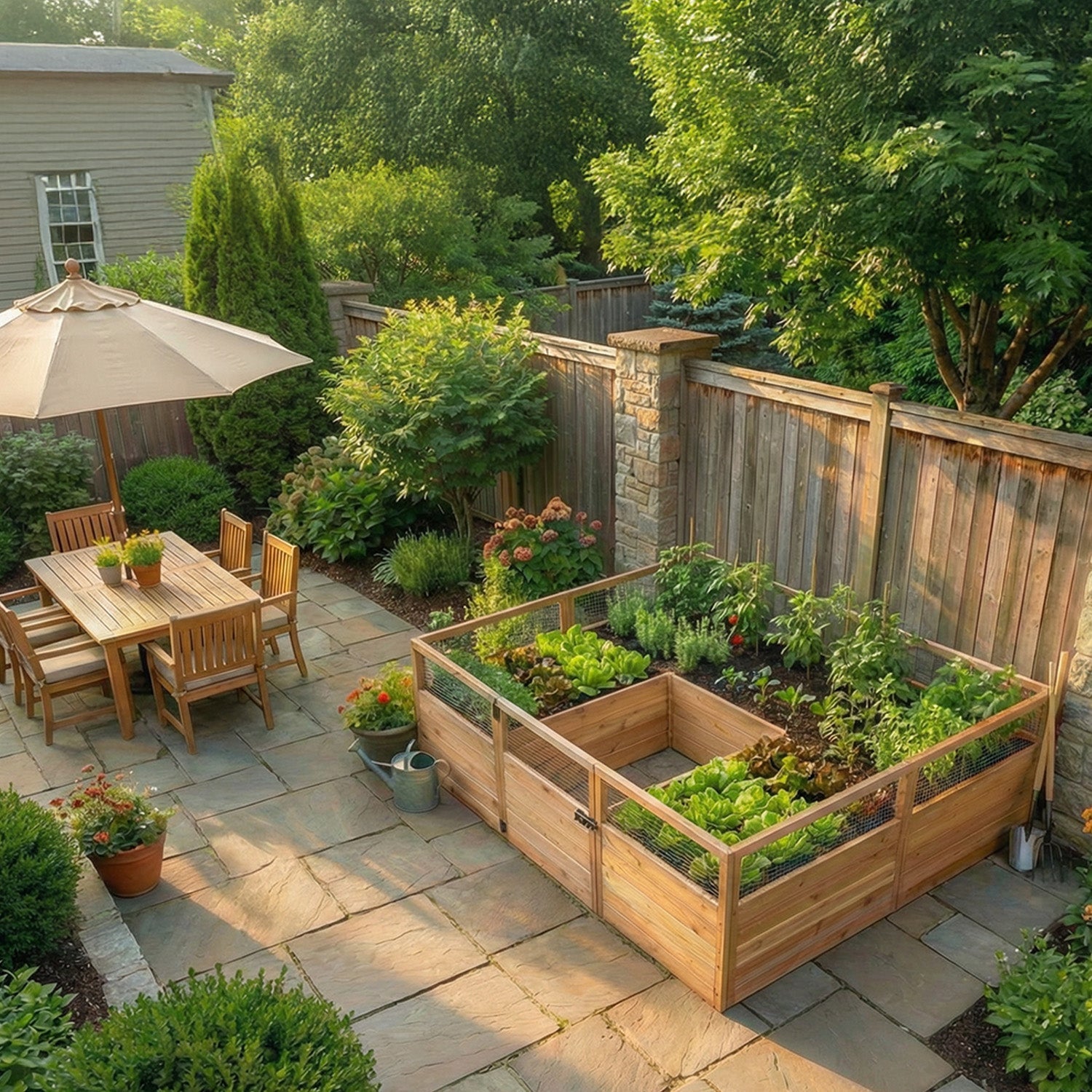 Cedar Complete Raised Garden Bed Kit - 8' x 5' x 20" option3