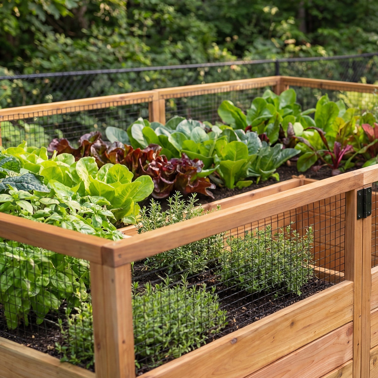 Cedar Complete Raised Garden Bed Kit - 8' x 5' x 20" option3