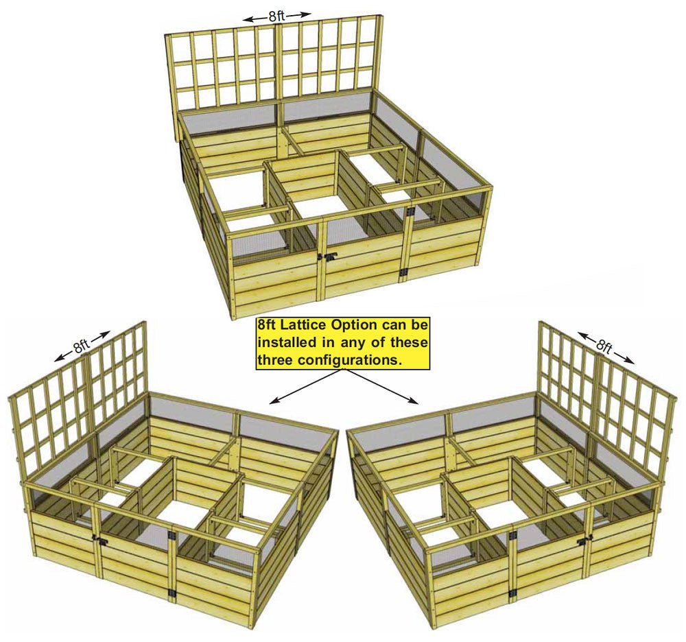 Cedar Complete Raised Garden Bed Kit - 8' x 8' x 20"