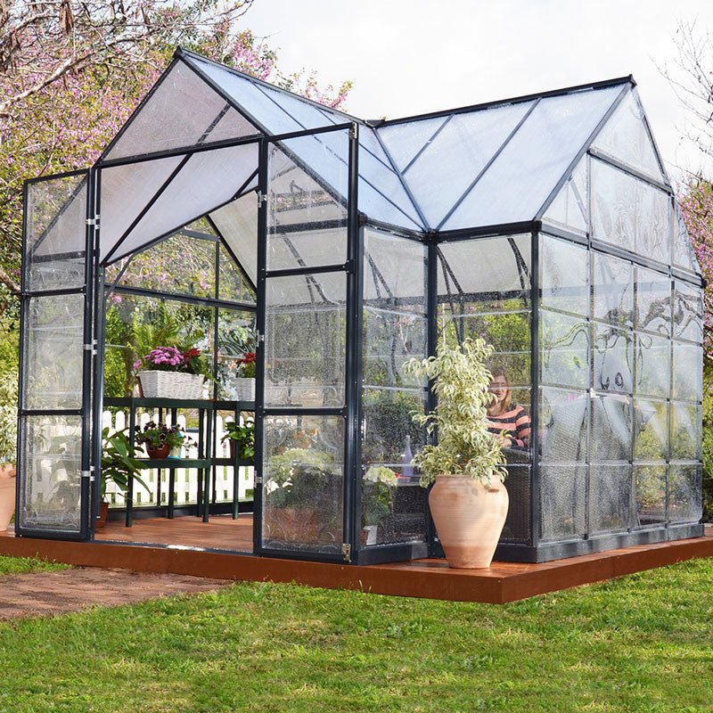 Chalet 12' x 10' Greenhouse option3