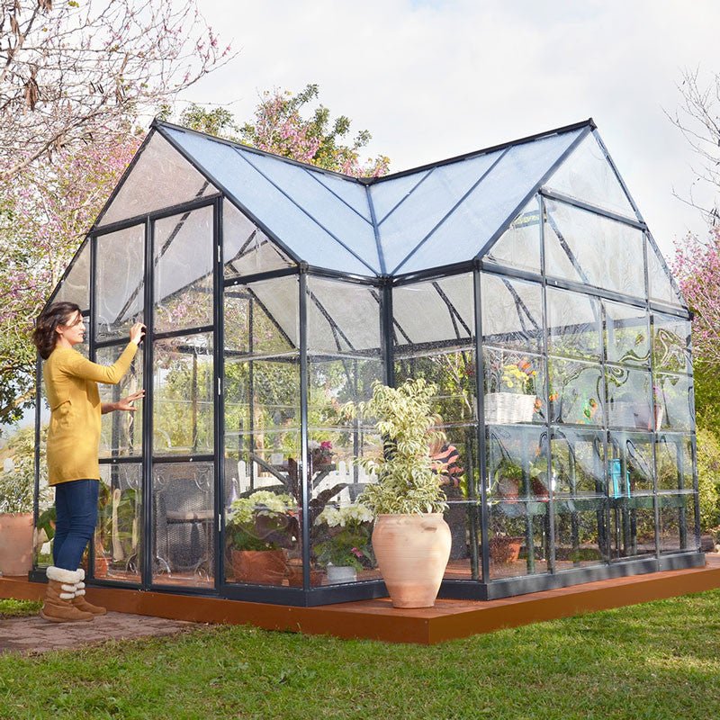 Chalet 12' x 10' Greenhouse option3