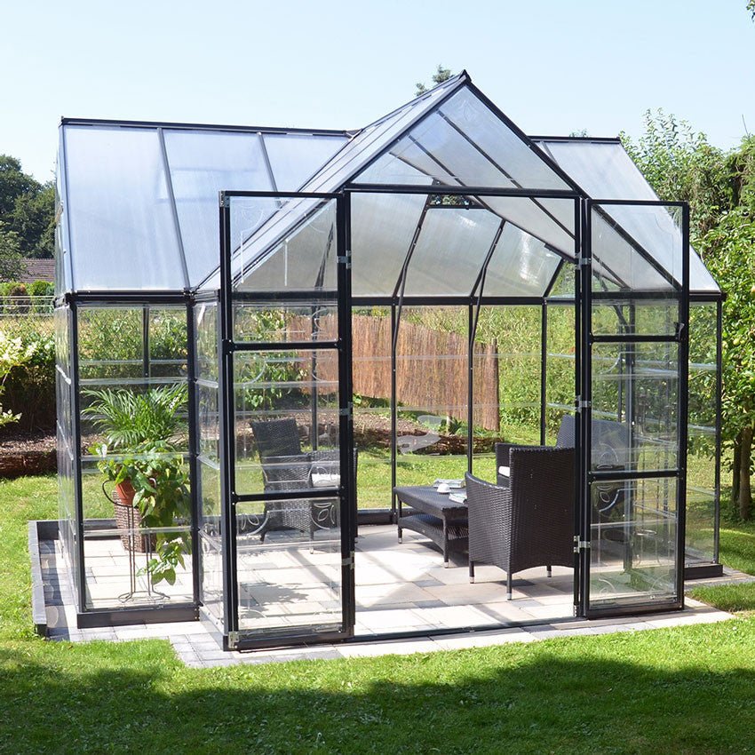Chalet 12' x 10' Greenhouse option3