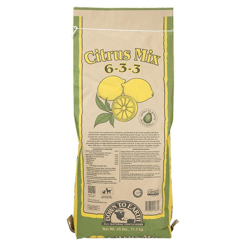 Organic Citrus Mix Fertilizer 6-3-3 - 25 lbs