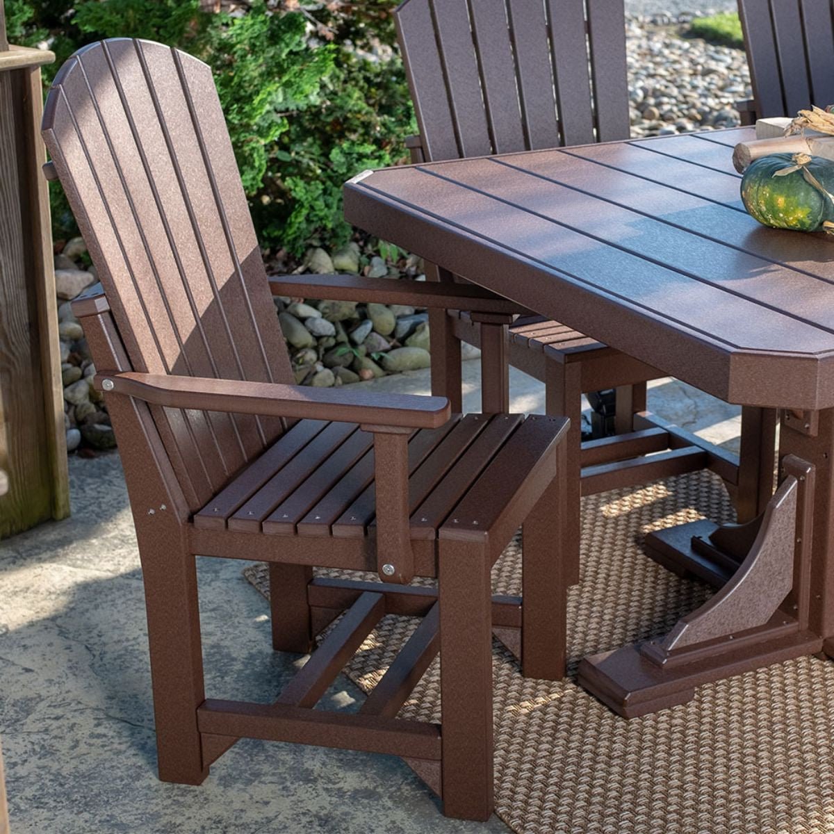 Classic Adirondack Arm Chair antique-mahogany Bar Height (42")