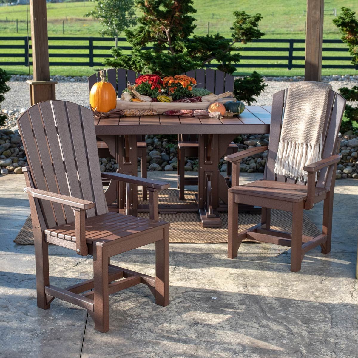 Classic Adirondack Arm Chair antique-mahogany Bar Height (42")