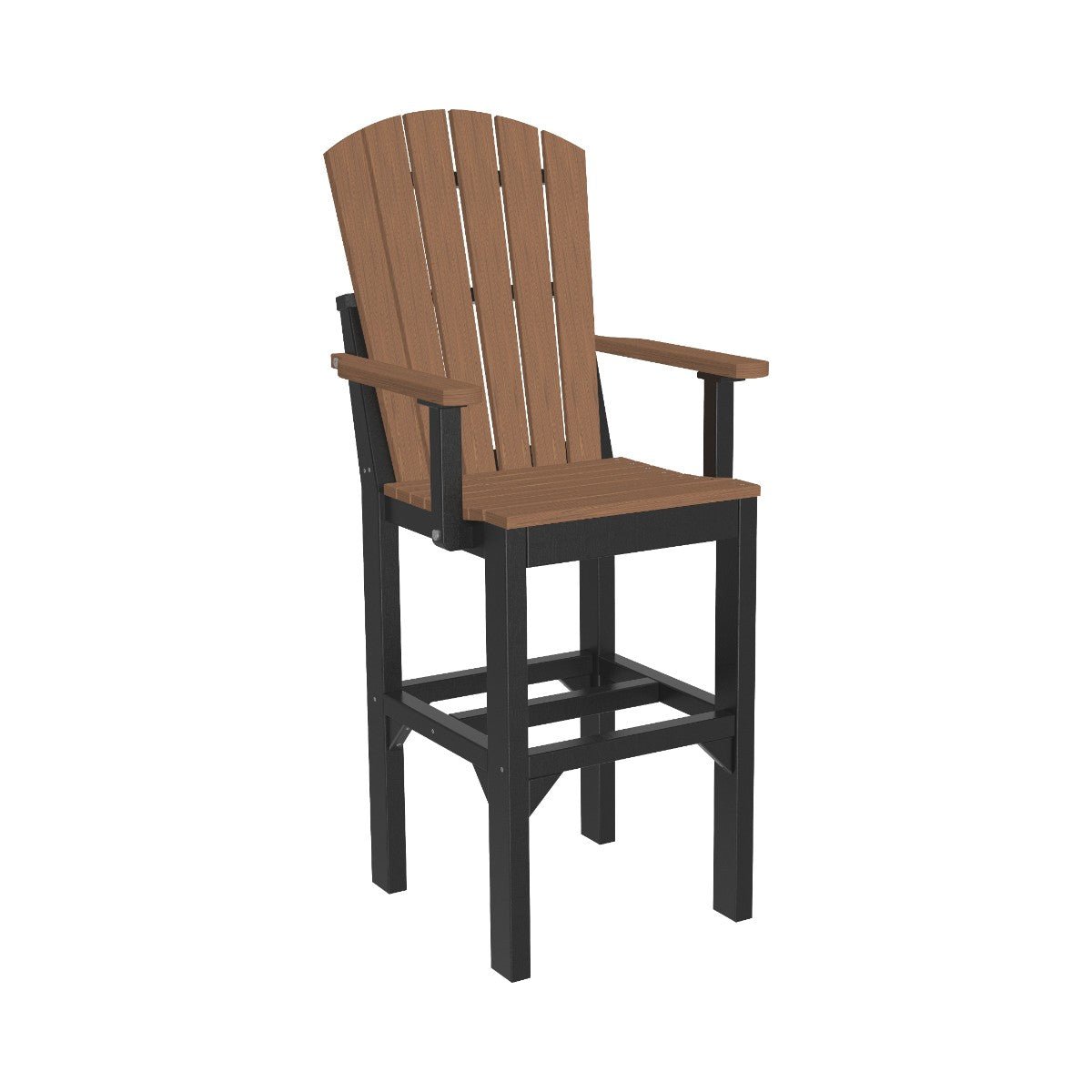 Classic Adirondack Arm Chair antique-mahogany-black Bar Height (42")