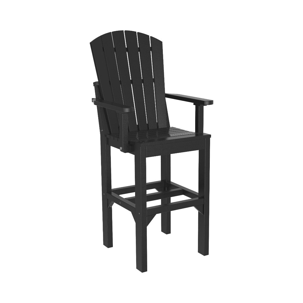 Classic Adirondack Arm Chair black Bar Height (42")