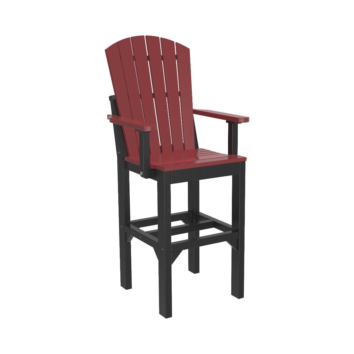 Classic Adirondack Arm Chair cherrywood-black Bar Height (42")