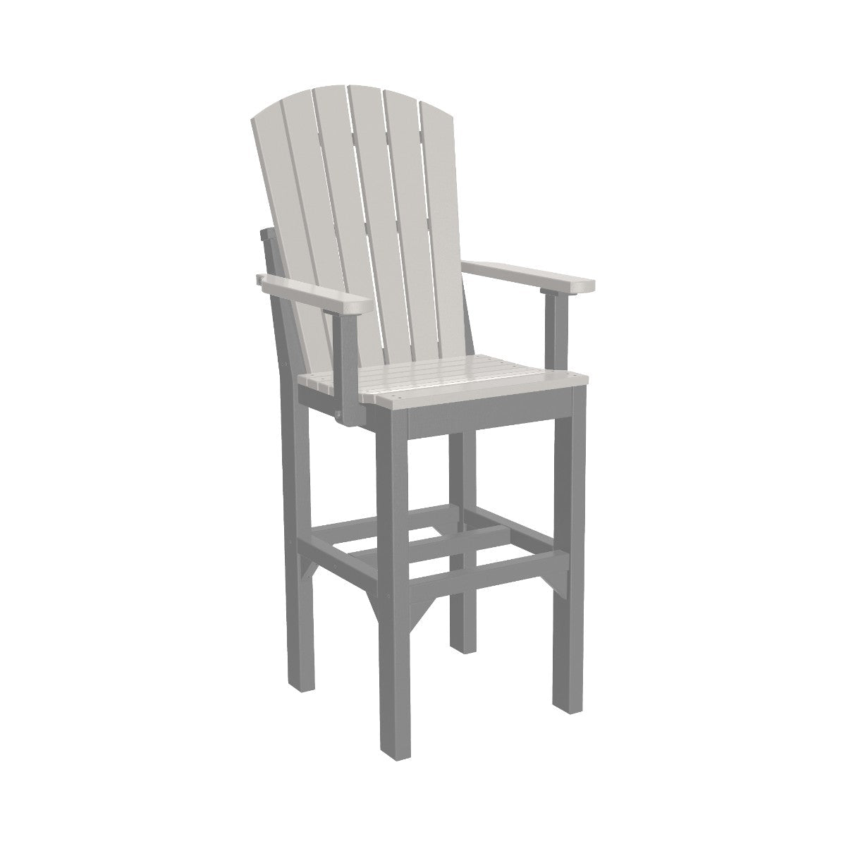 Classic Adirondack Arm Chair dove-gray-slate Bar Height (42")