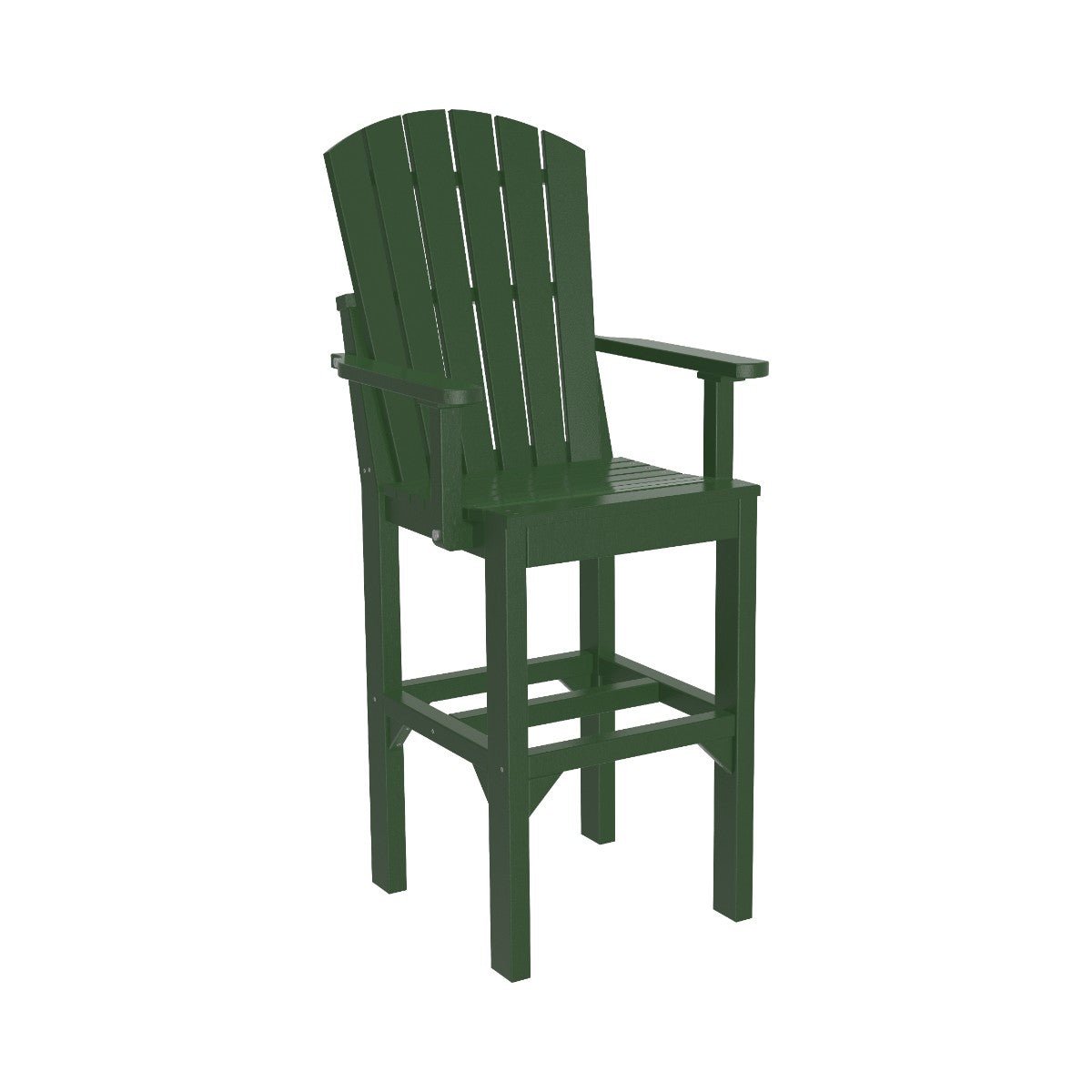 Classic Adirondack Arm Chair forest-green Bar Height (42")