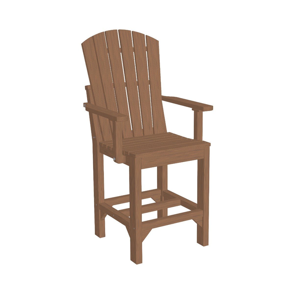 Classic Adirondack Arm Chair antique-mahogany Counter Height (36")