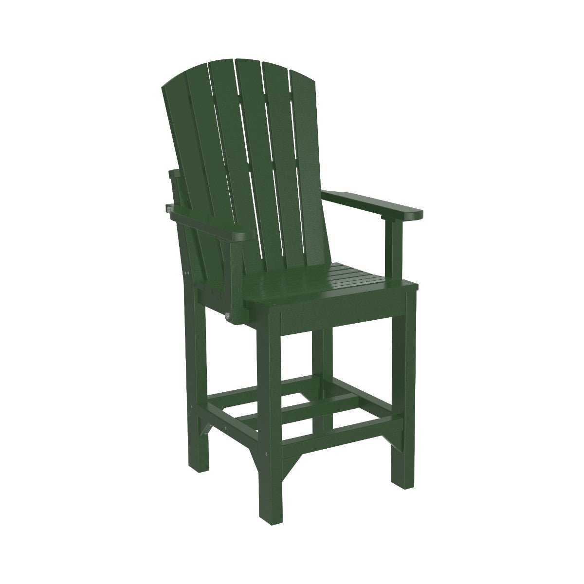 Classic Adirondack Arm Chair forest-green Counter Height (36")