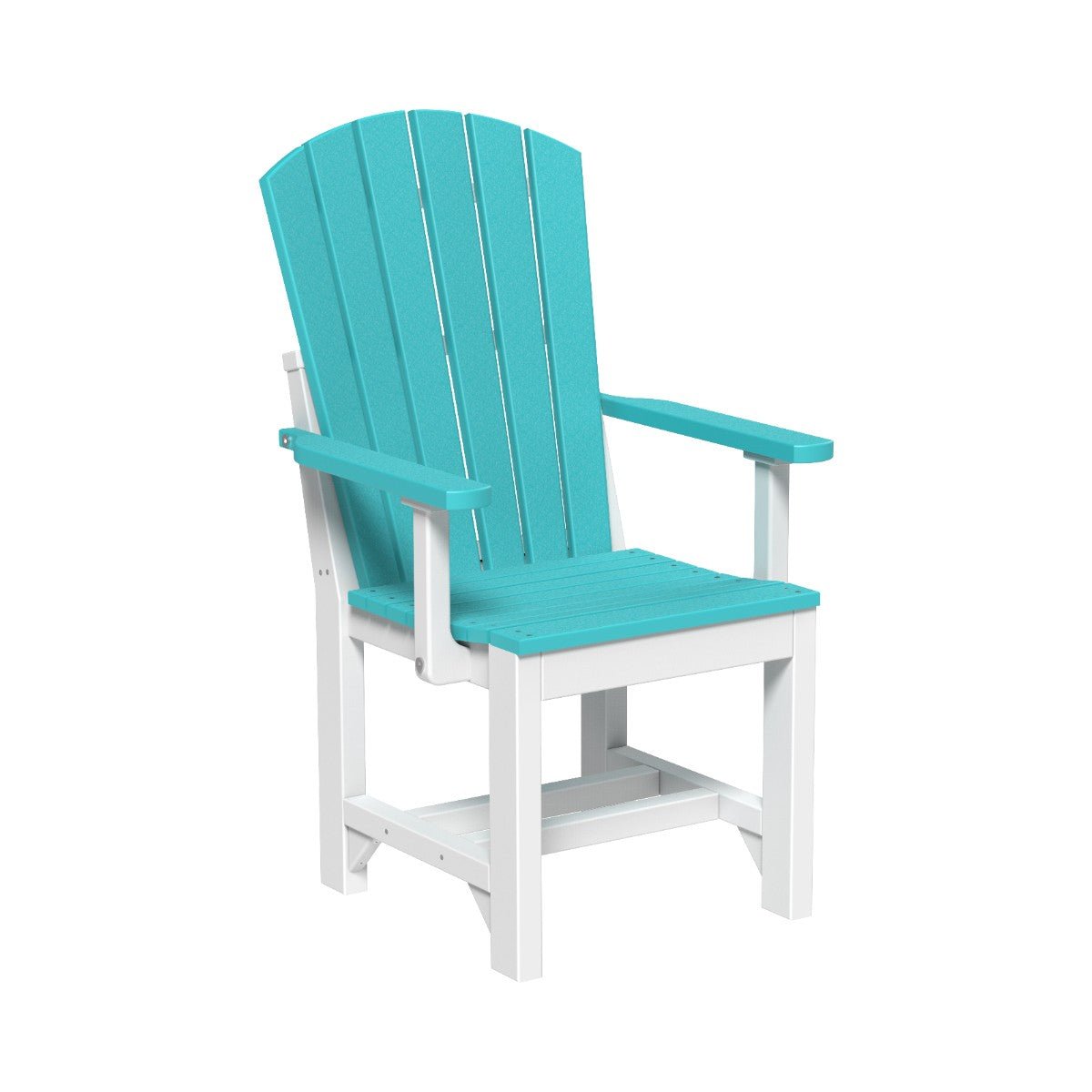 Classic Adirondack Arm Chair aruba-blue-white Dining Height (30")
