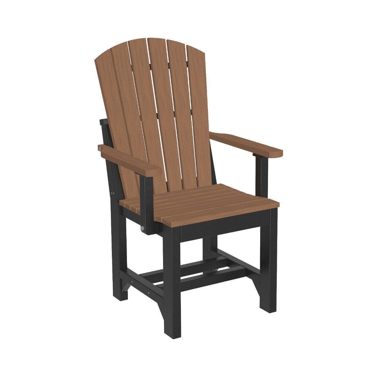 Classic Adirondack Arm Chair antique-mahogany-black Dining Height (30")