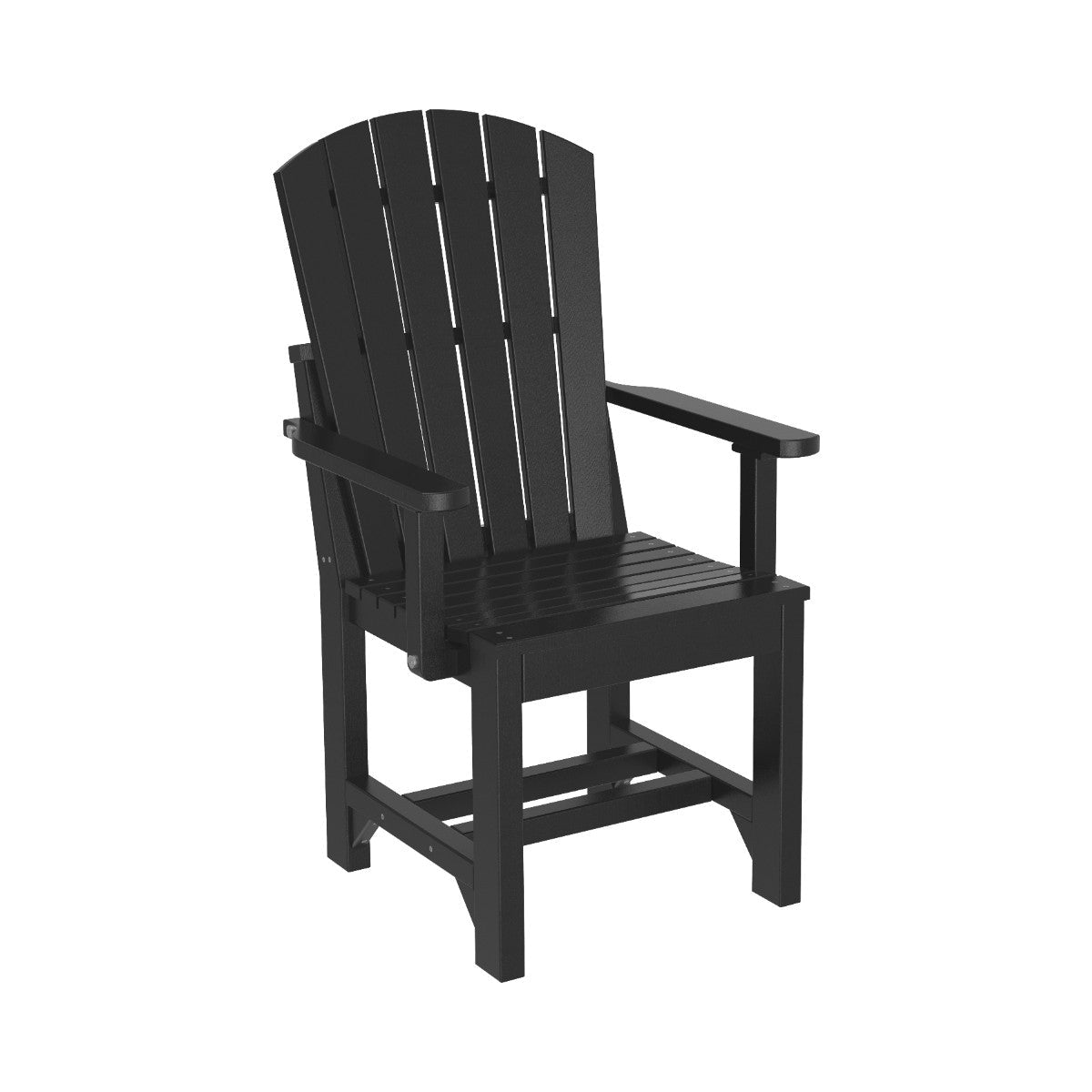 Classic Adirondack Arm Chair black Dining Height (30")