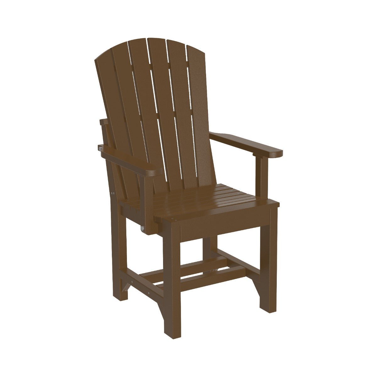 Classic Adirondack Arm Chair chestnut-brown Dining Height (30")