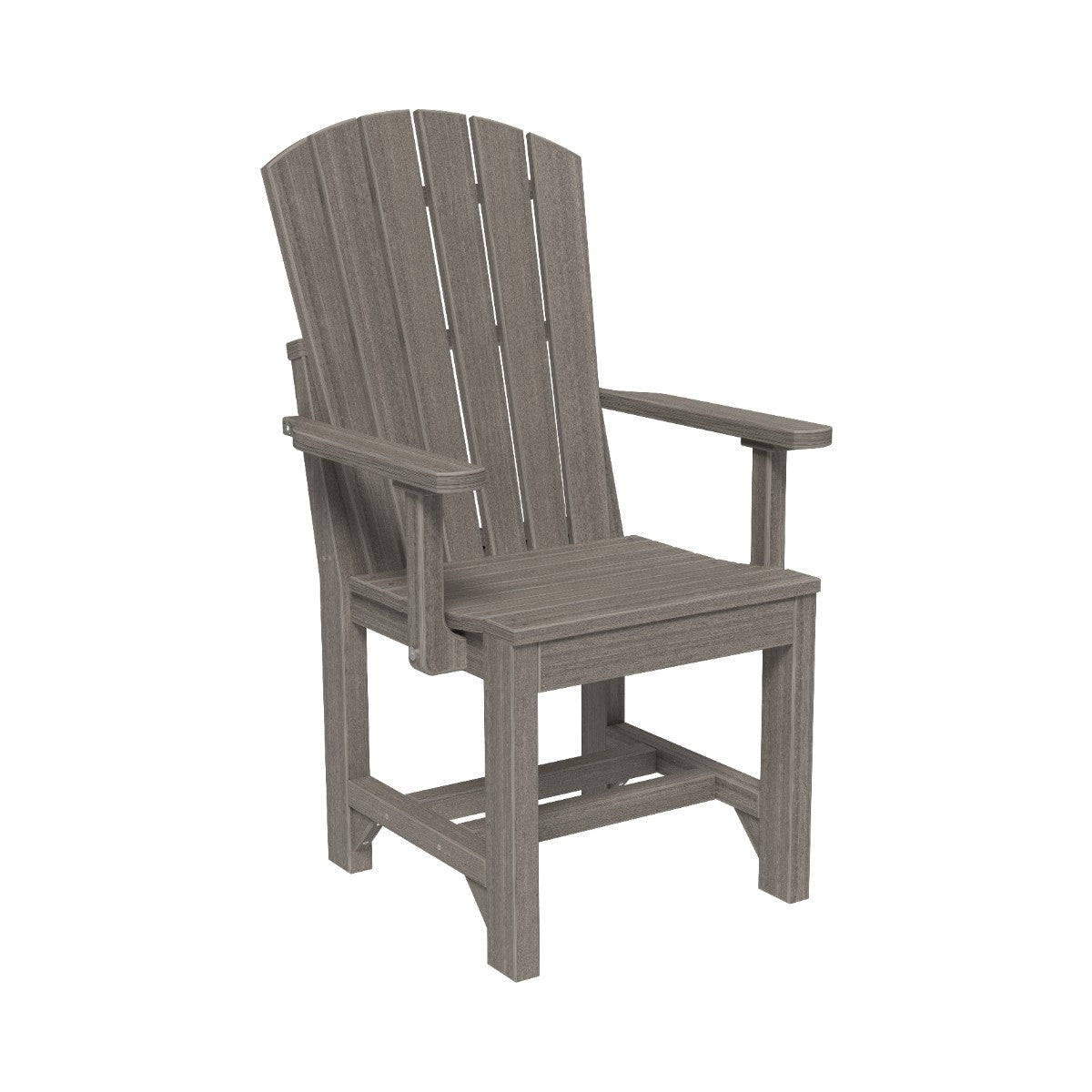 Classic Adirondack Arm Chair coastal-gray Dining Height (30")