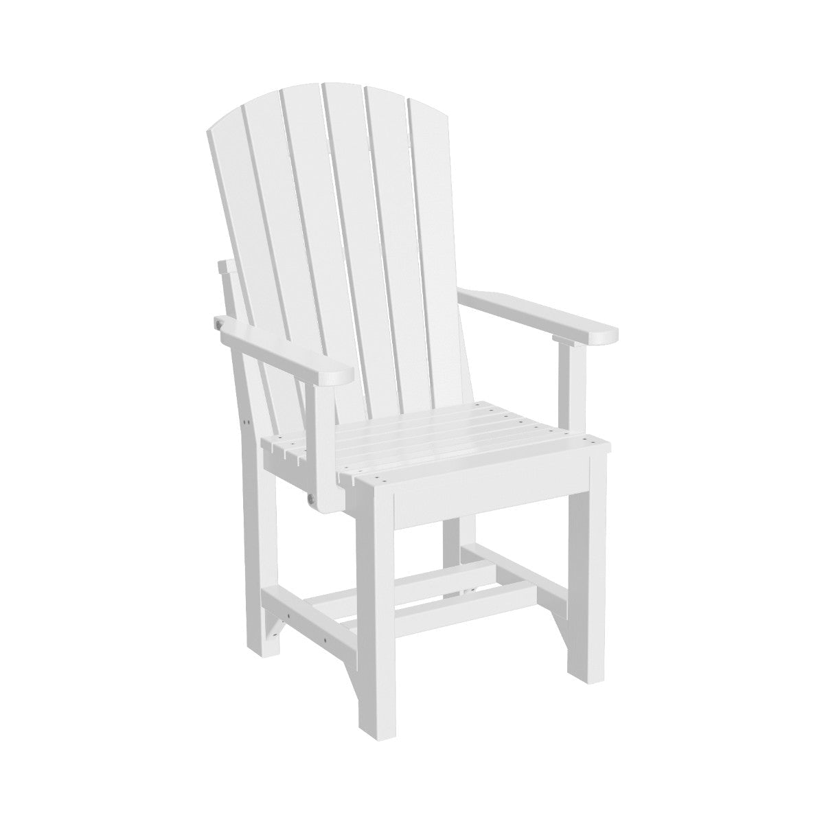 Classic Adirondack Arm Chair white Dining Height (30")