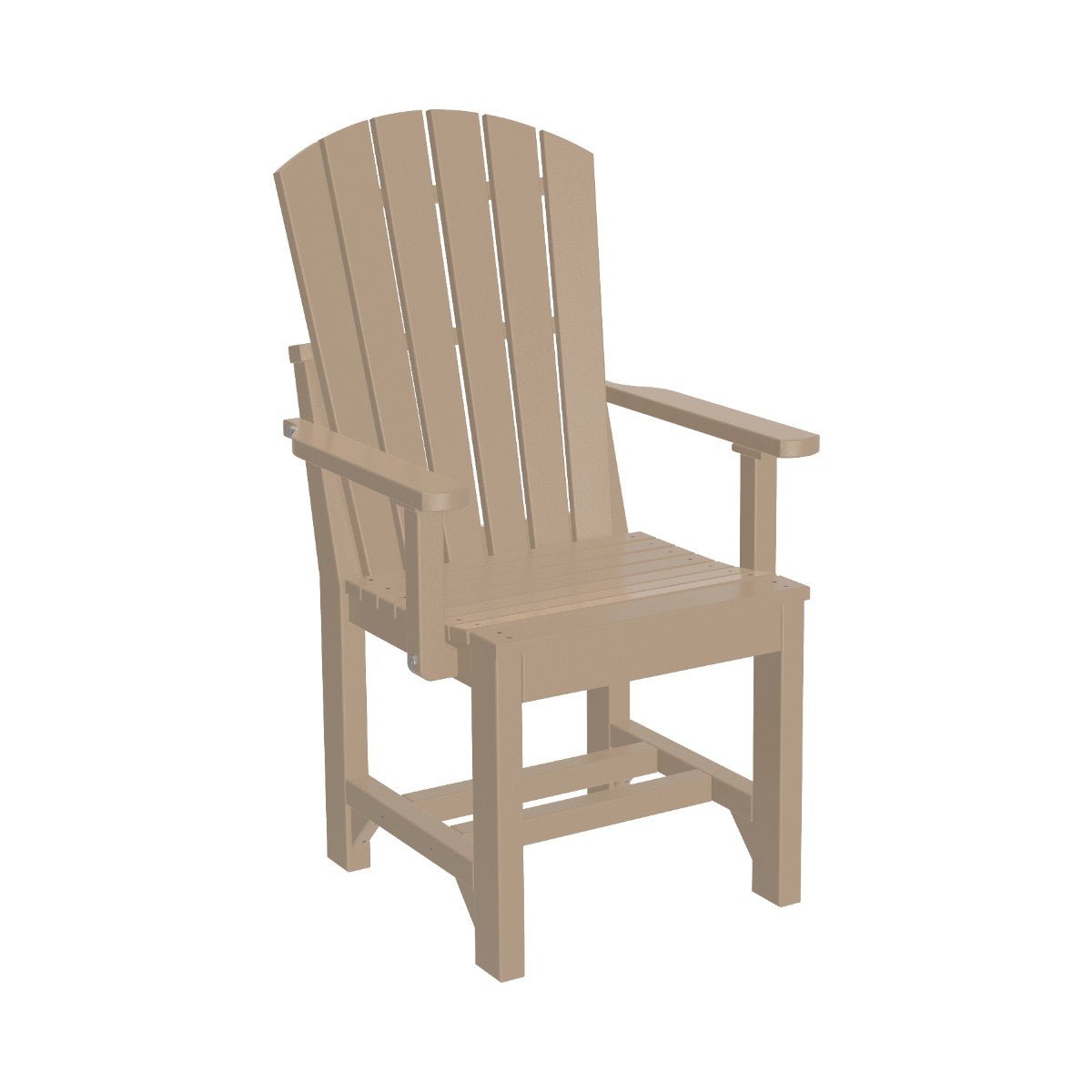 Classic Adirondack Arm Chair weatherwood Dining Height (30")