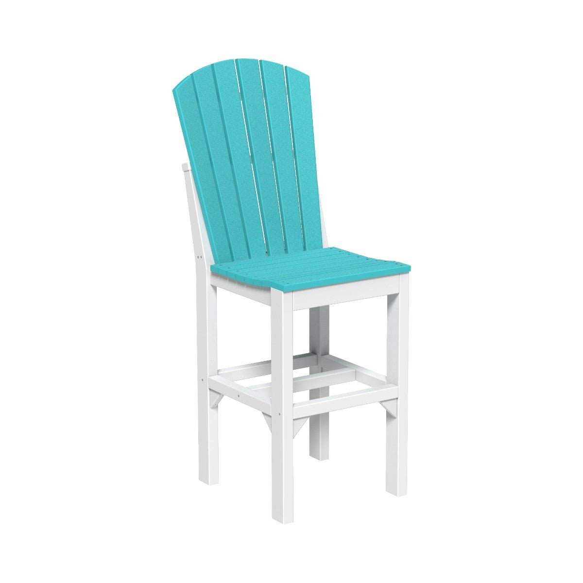 Classic Adirondack Side Chair aruba-blue-white Bar Height (42")