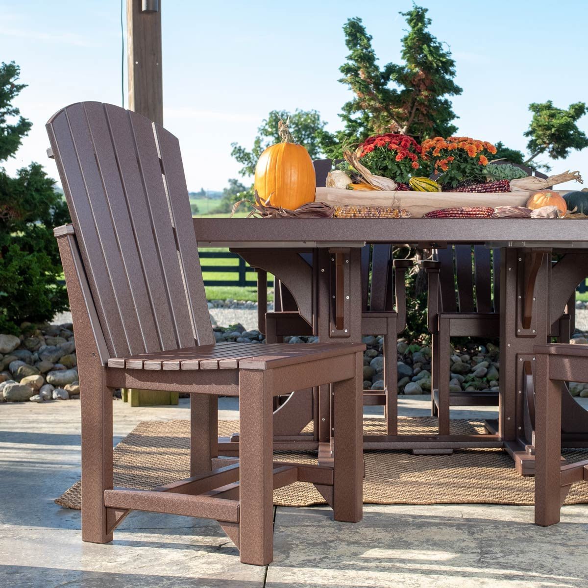 Classic Adirondack Side Chair antique-mahogany Bar Height (42")