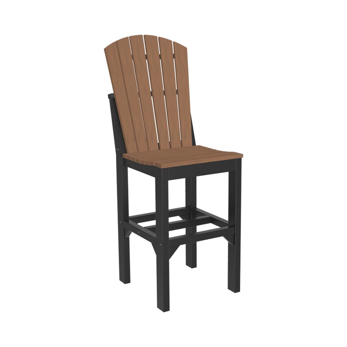Classic Adirondack Side Chair antique-mahogany-black Bar Height (42")