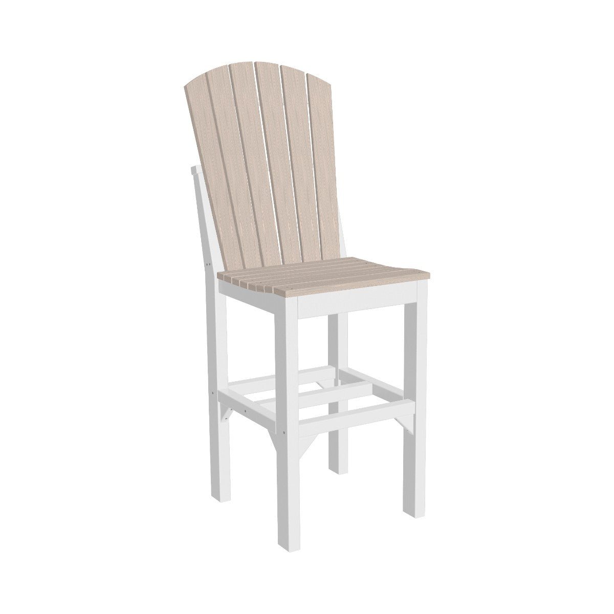 Classic Adirondack Side Chair birch-white Bar Height (42")