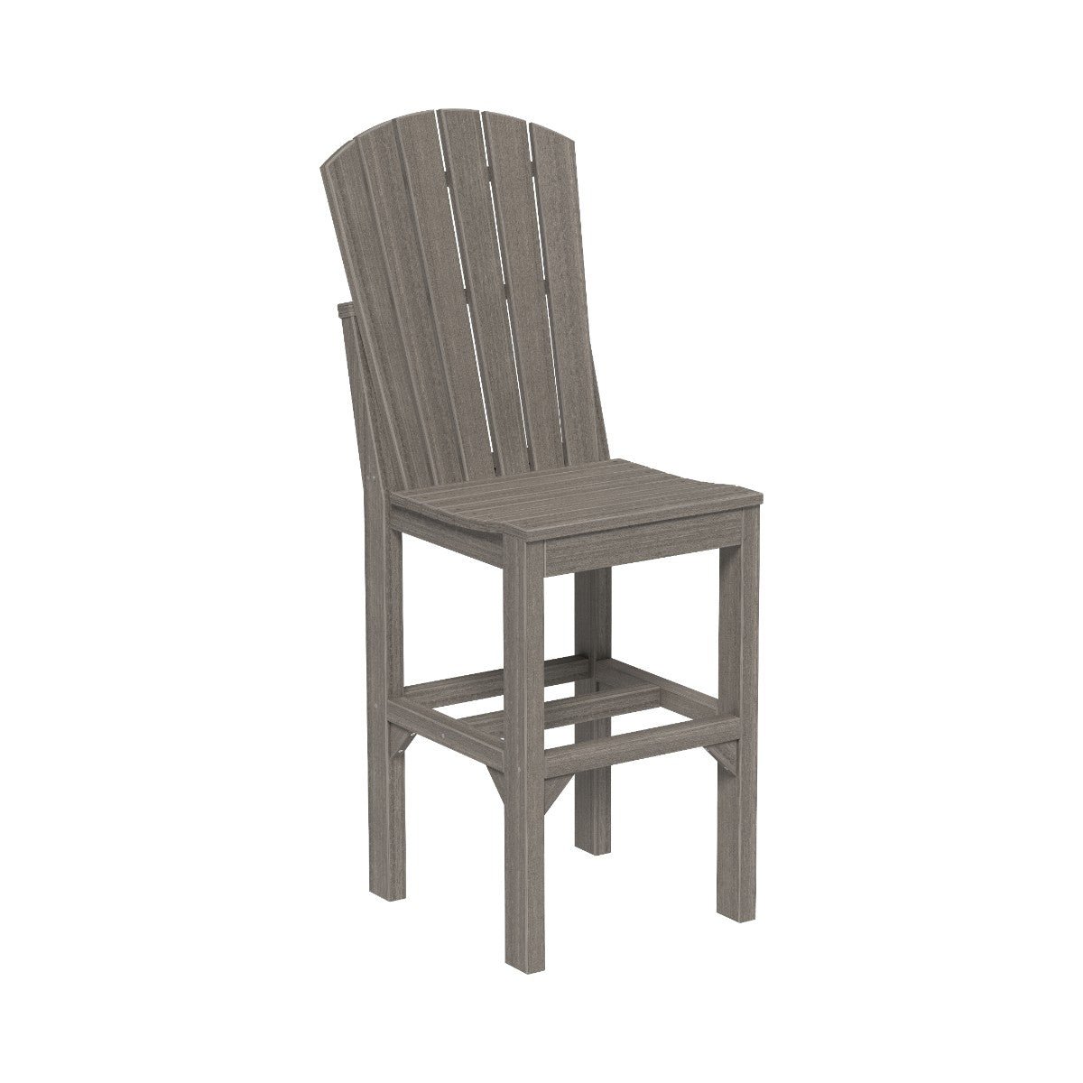 Classic Adirondack Side Chair coastal-gray Bar Height (42")