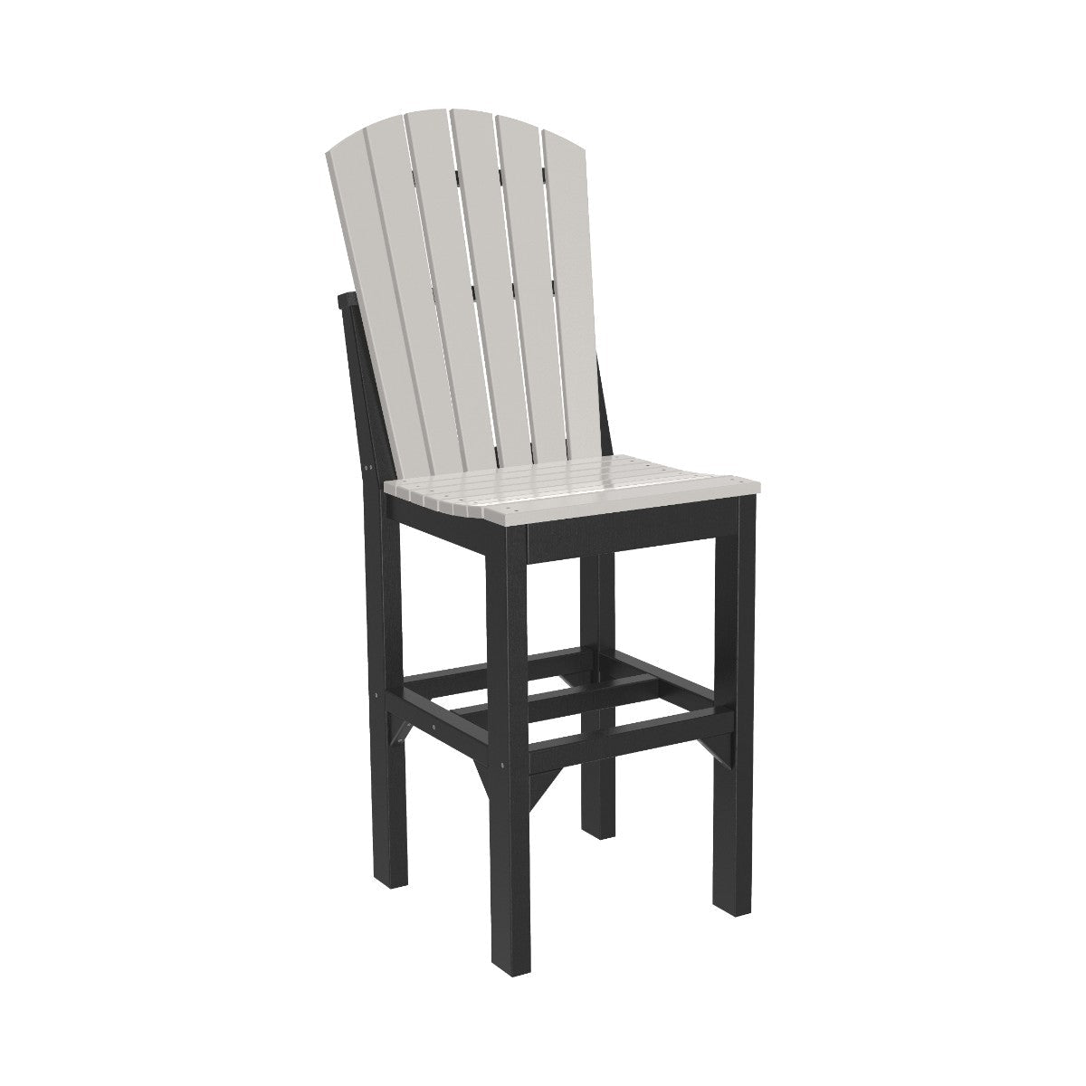 Classic Adirondack Side Chair dove-gray-black Bar Height (42")