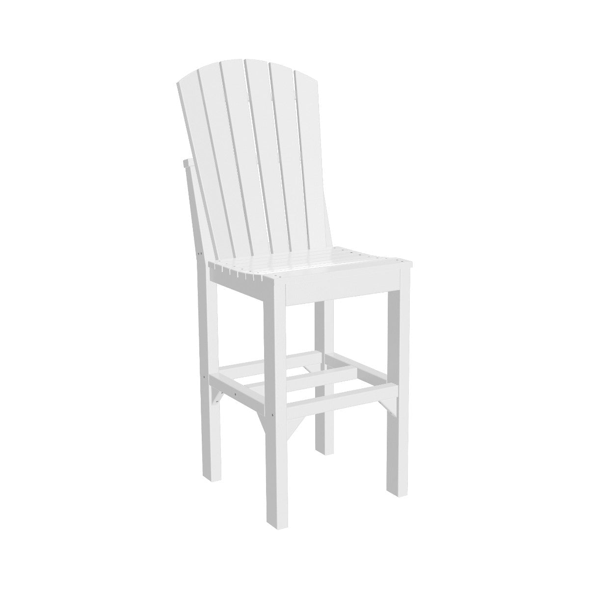 Classic Adirondack Side Chair white Bar Height (42")