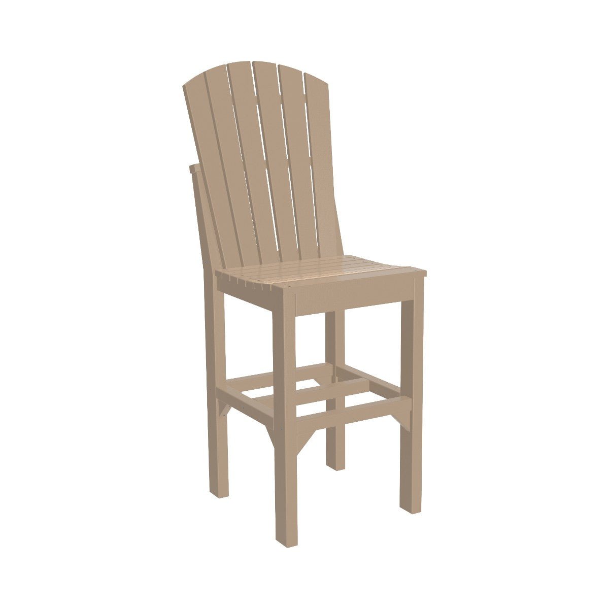 Classic Adirondack Side Chair weatherwood Bar Height (42")