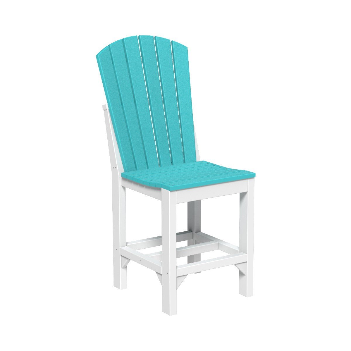 Classic Adirondack Side Chair aruba-blue-white Counter Height (36")