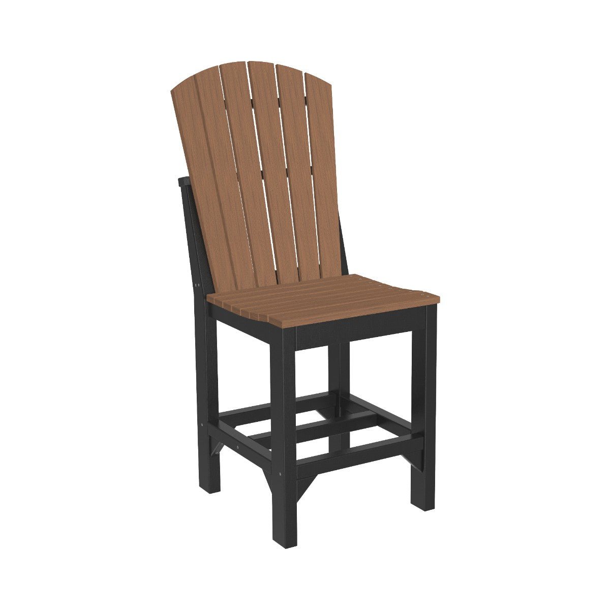 Classic Adirondack Side Chair antique-mahogany-black Counter Height (36")