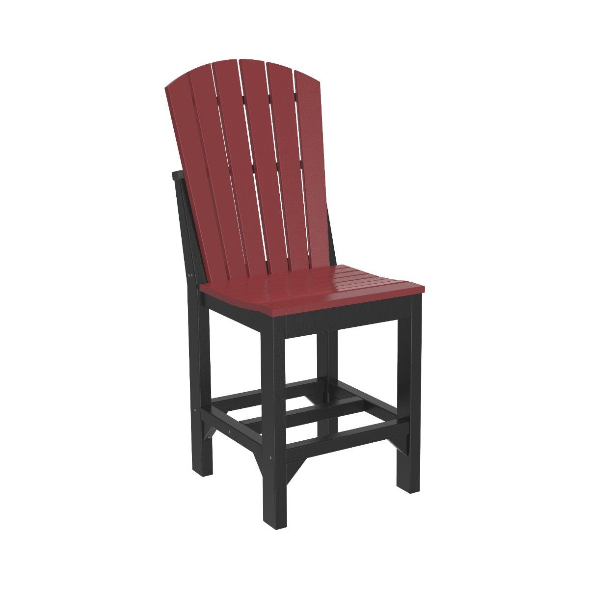 Classic Adirondack Side Chair cherrywood-black Counter Height (36")