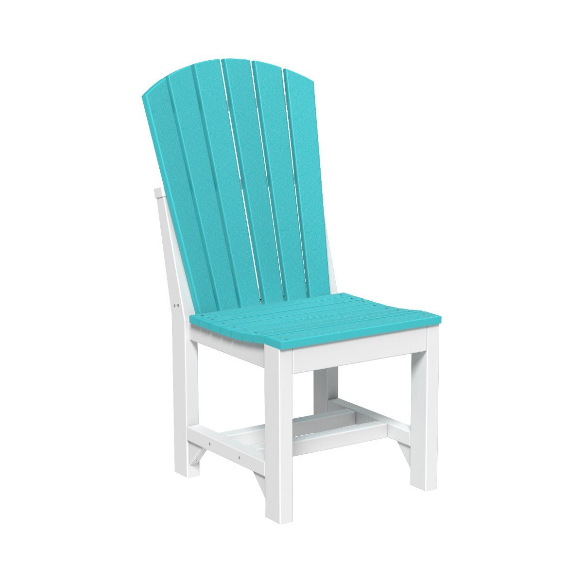 Classic Adirondack Side Chair aruba-blue-white Dining Height (30")