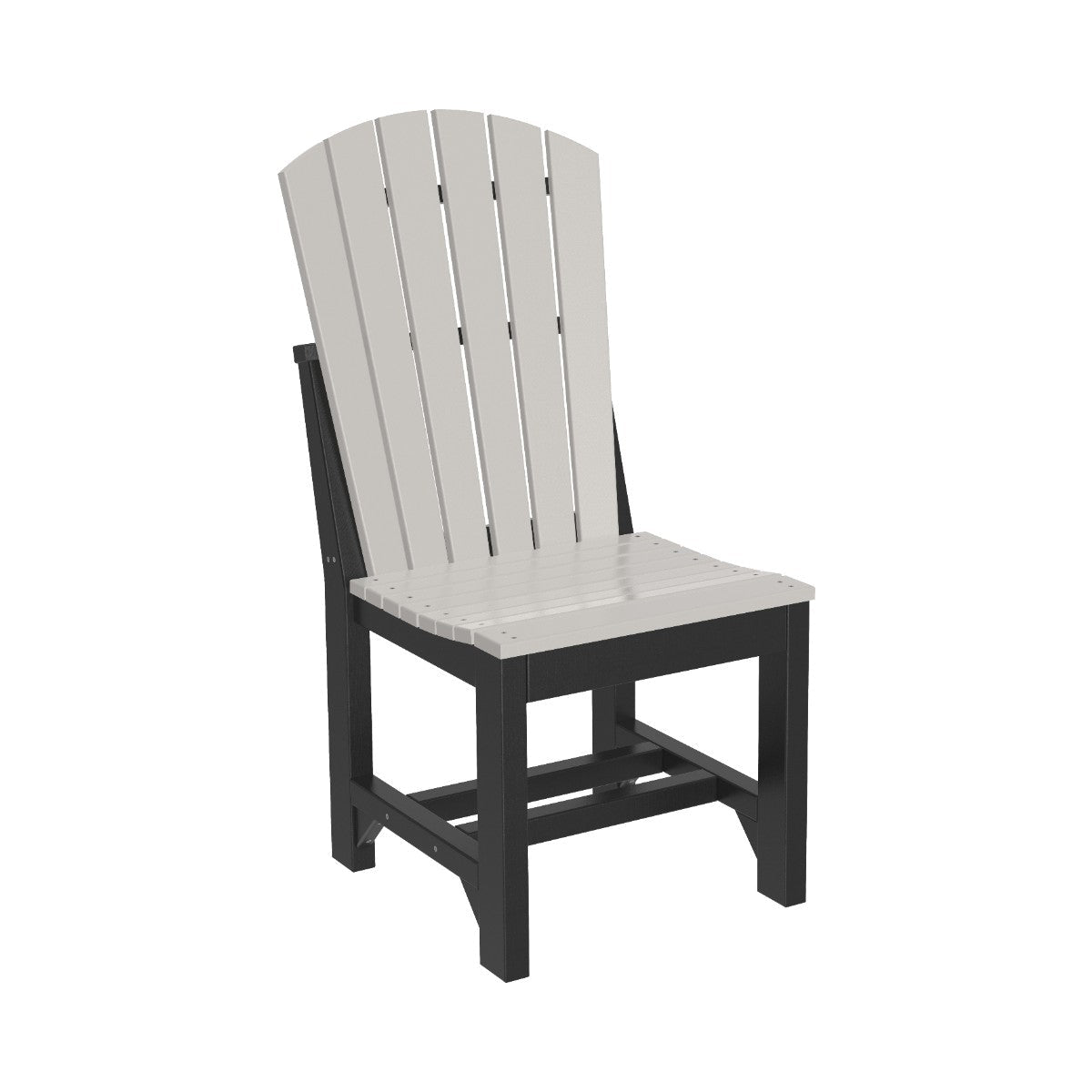 Classic Adirondack Side Chair dove-gray-black Dining Height (30")