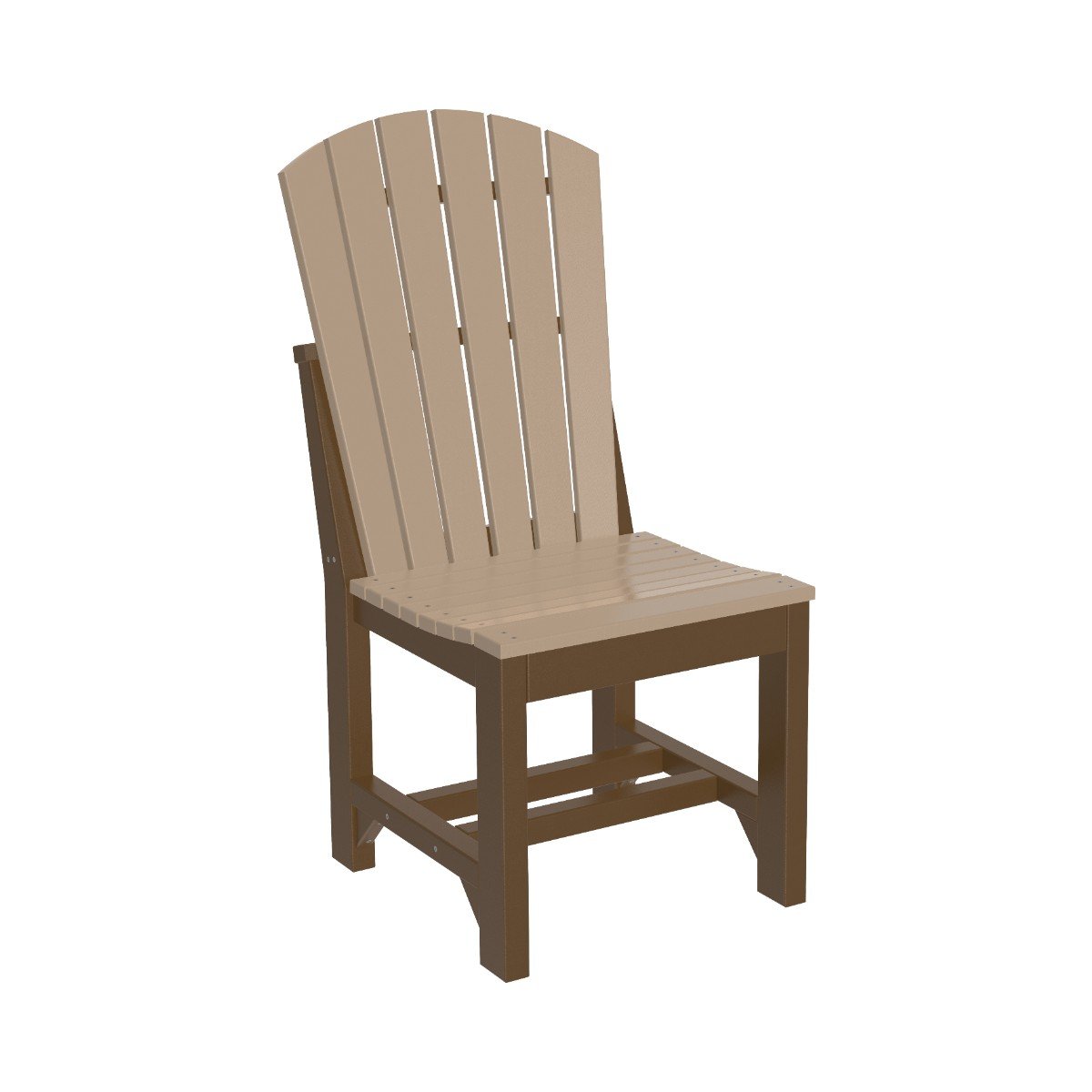 Classic Adirondack Side Chair weatherwood-chestnut-brown Dining Height (30")