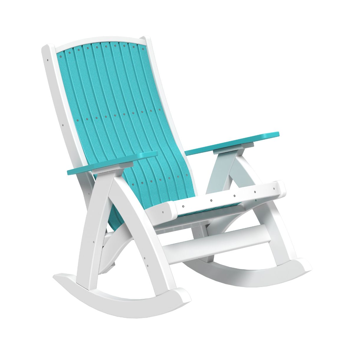 Classic Comfort Rocking Chair aruba-blue-white