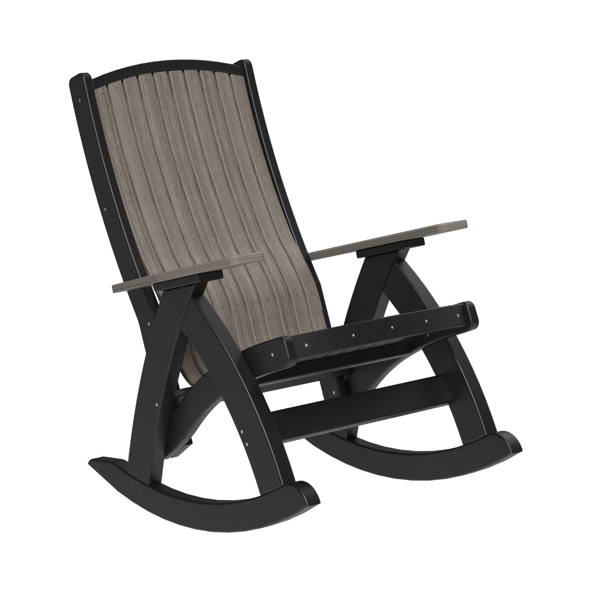 Classic Comfort Rocking Chair coastal-gray-black