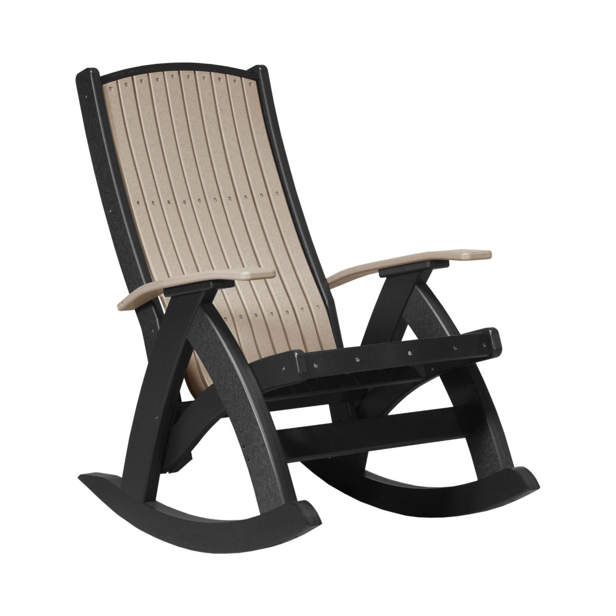 Classic Comfort Rocking Chair weatherwood-black