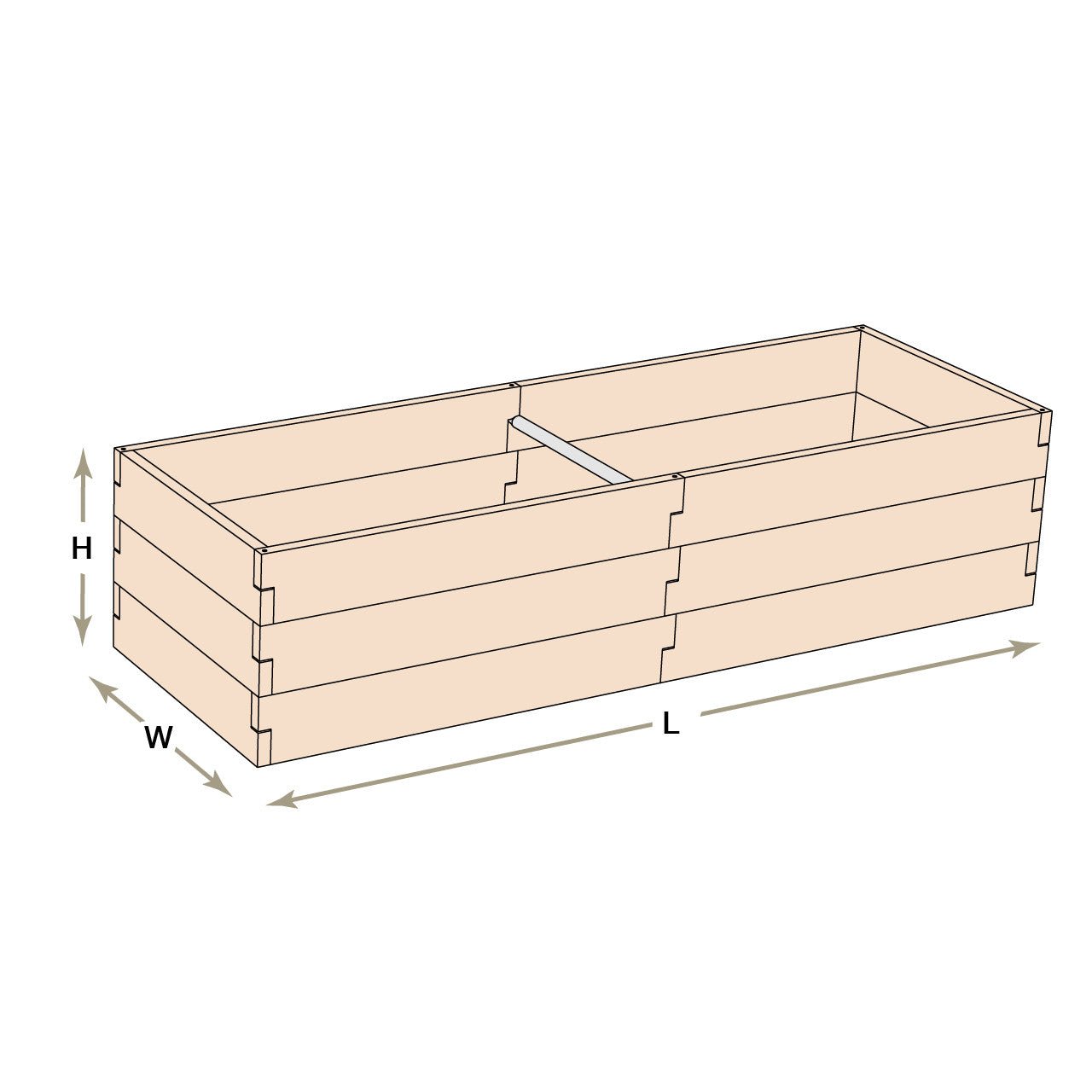 Classic Natural Cedar Raised Garden Beds 2' 2' 5.5"