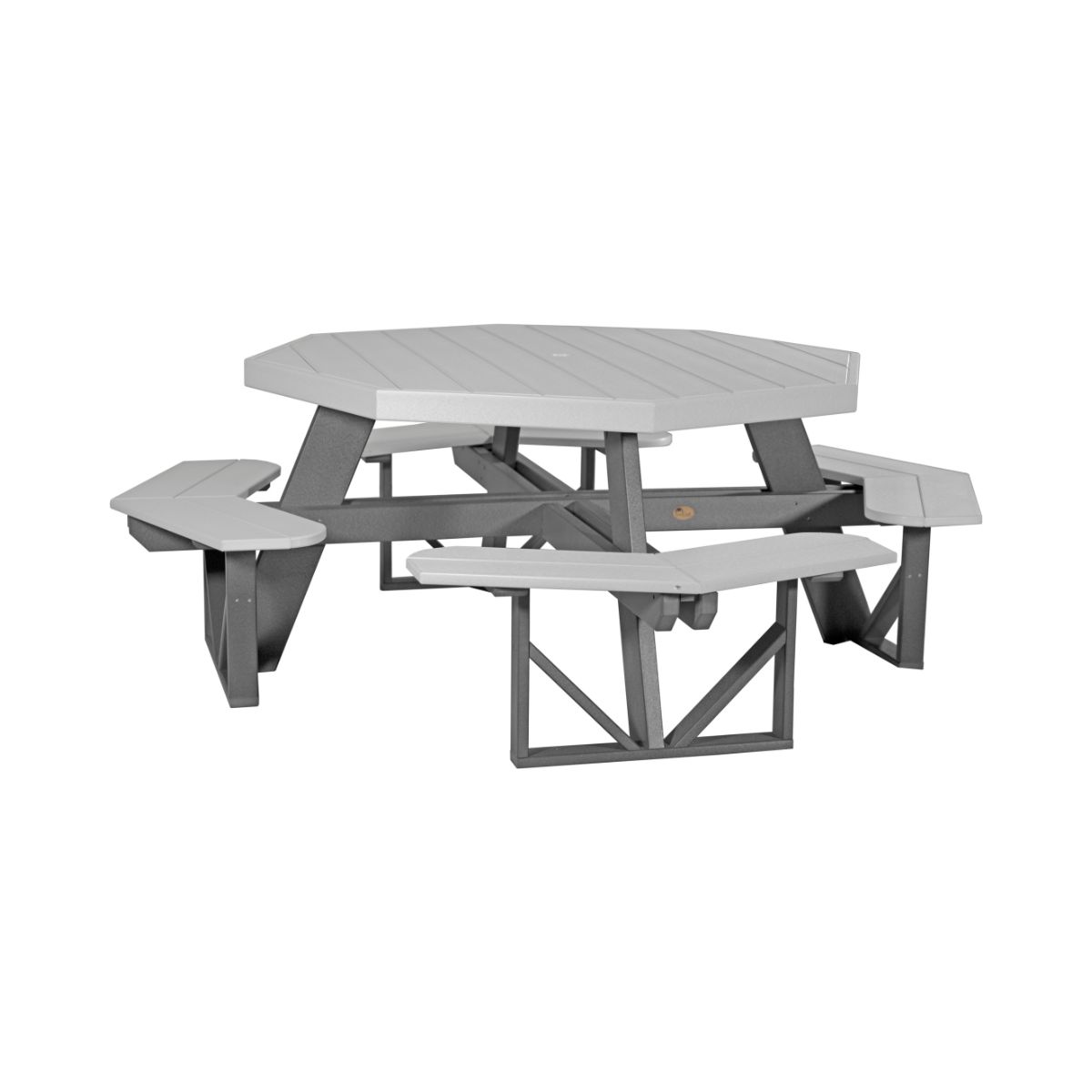 Classic Octagonal Picnic Table - 5' Long dove-gray-slate